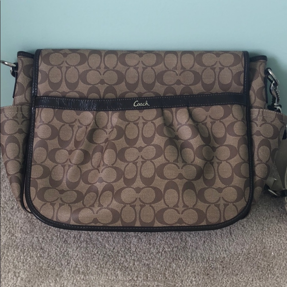 Coach messenger diaper bag